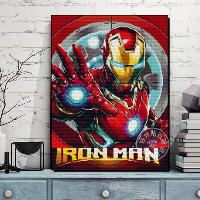 Attacking iron man diamond art