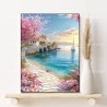 pink scenery diamond art