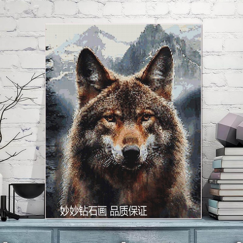 wolf diaond art