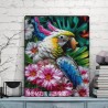 pretty flower parrot diamond art