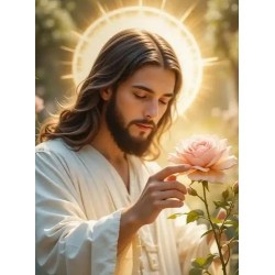 jesus flower diamond painting