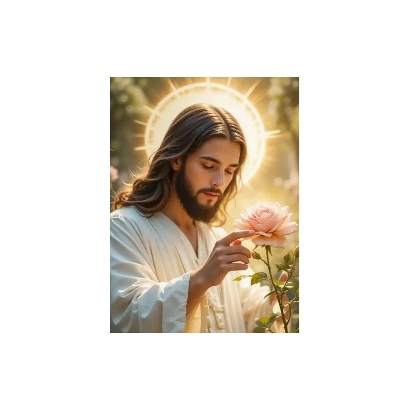 jesus flower diamond painting