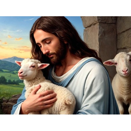 jeus sherpherd hold lamp