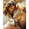jesus lamb lion diamond art painting jesus smile 981432  wholesale distributor