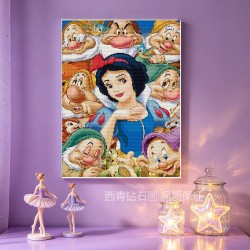 disney snow white dawlf  diamond painting