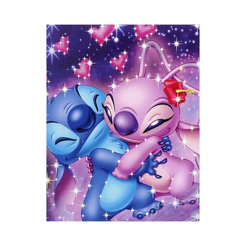 stitch angel square diamond painting rhinestone cavnas china manufacturer