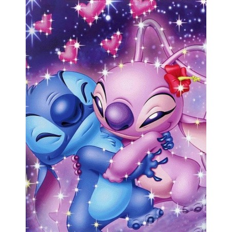 stitch angel square diamond painting rhinestone cavnas china manufacturer