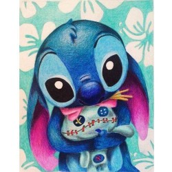 disney doll stitch quare diamond painting rhinestone cavnas china manufacturer