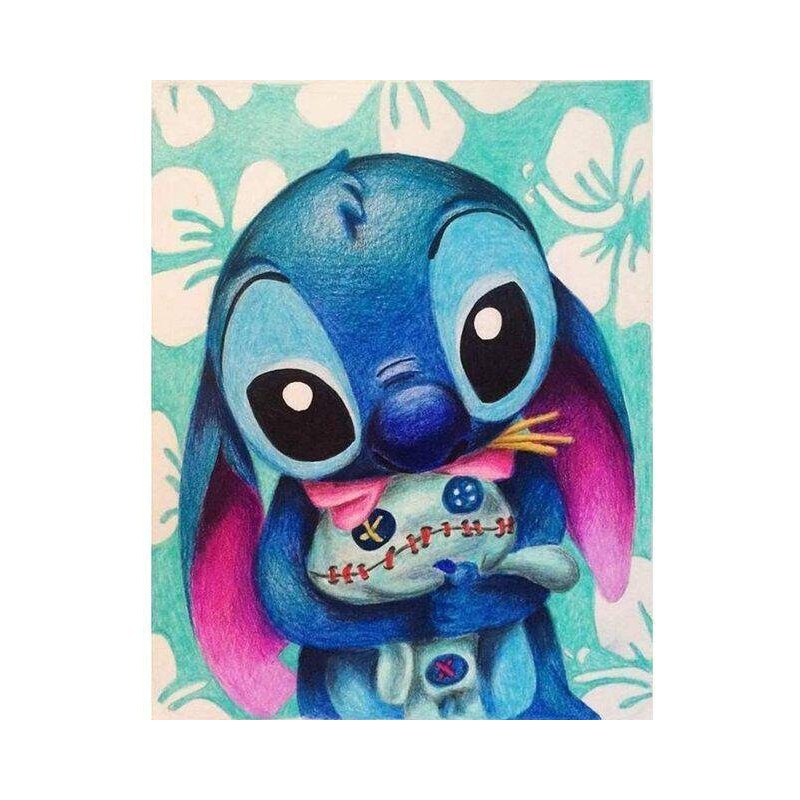 disney doll stitch quare diamond painting rhinestone cavnas china manufacturer