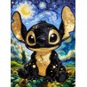 disney black stitch starry night quare diamond painting rhinestone cavnas china manufacturer