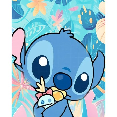 cute doll  stitch square diamond painting rhinestone cavnas china manufacturer