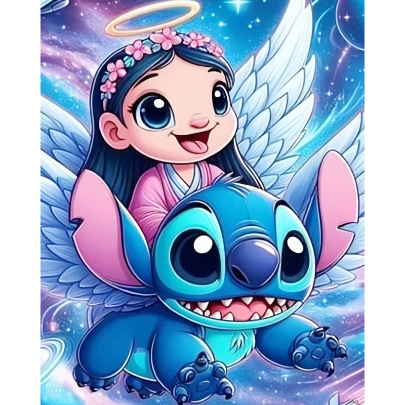 lilo stitch square 5d full  diamond painting rhinestone cavnas china manufacturer