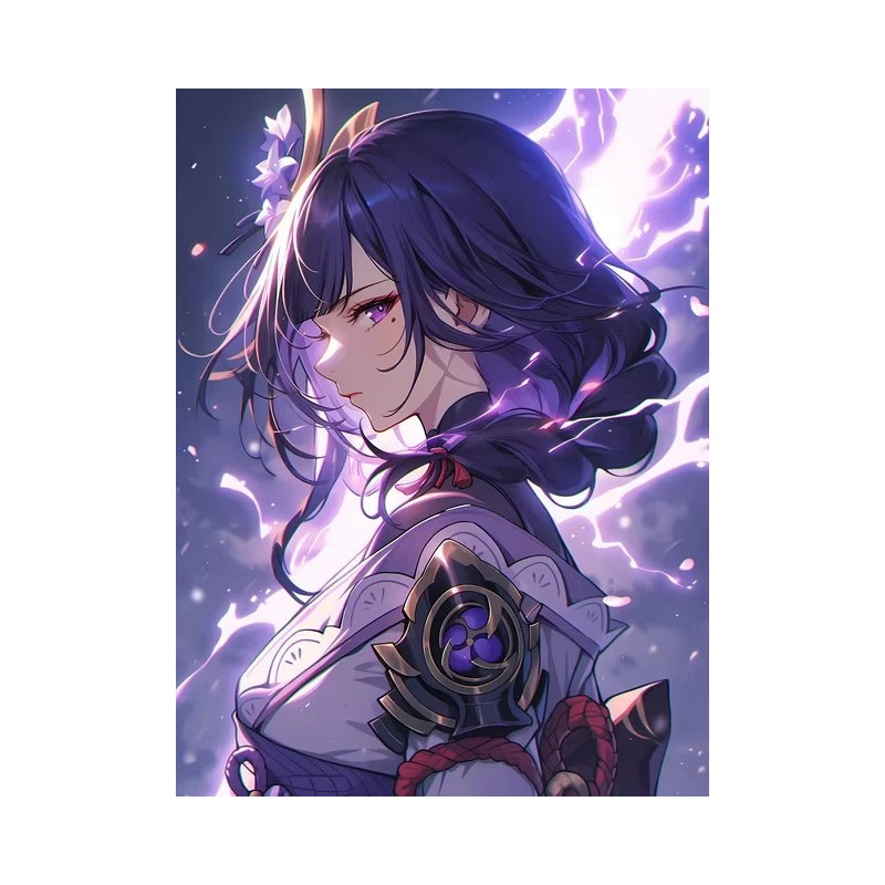genshin impact Raiden Shogun anime diamond painting arts dots china company wholesale