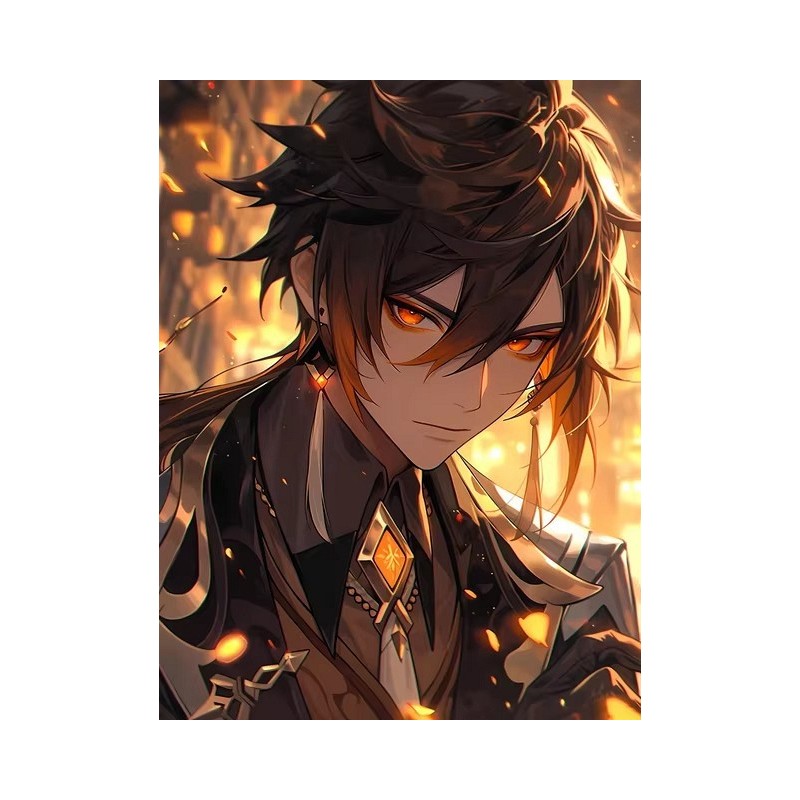 genshin impact Morax anime diamond painting arts dots china company wholesale