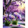 purple narcissus flower diamond painting arts dots china company wholesale