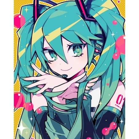 Anime cute miku girl 5d diy diamond painting kits factory 40x50