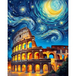 Rome Colosseum 5d diamond painting rhinestone cavnas china manufacturer