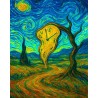 Abstract vango dali starry night 5d diamond painting rhinestone cavnas china manufacturer