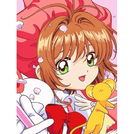 anime card captor 5d diamond painting rhinestone cavnas china manufacturer