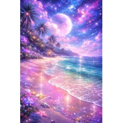 pink moon beach