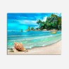 Blue beach scenery