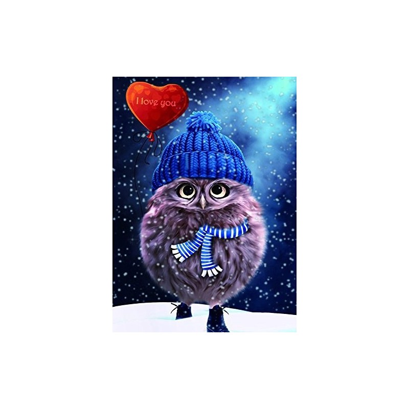 cute blue hat owl baby