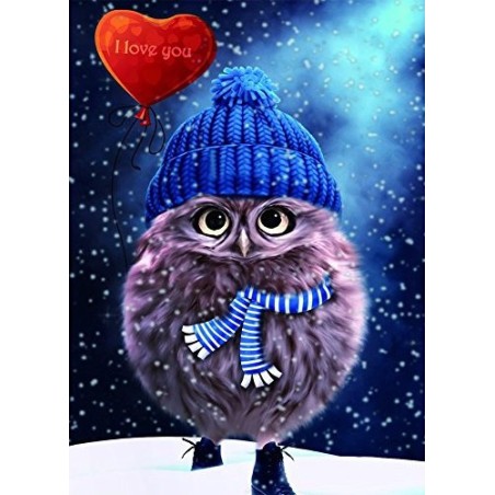 cute blue hat owl baby