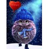 cute blue hat owl baby