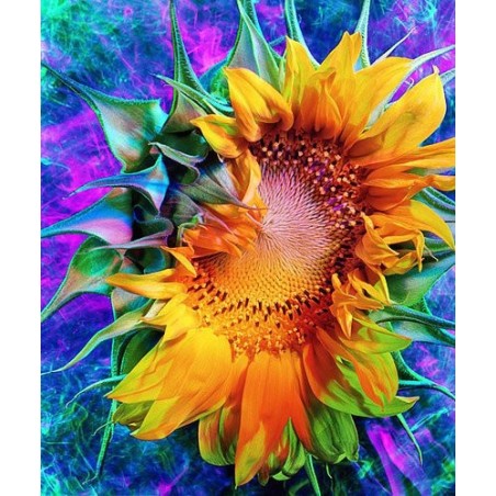 pretty sunflower diy 5d  adult  diamond painting  wall decoration china wholesale